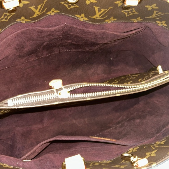 Authentic Louis Vuitton Montaigne Handbag Monogram Canvas GM Brown+ COA - Picture 12 of 16